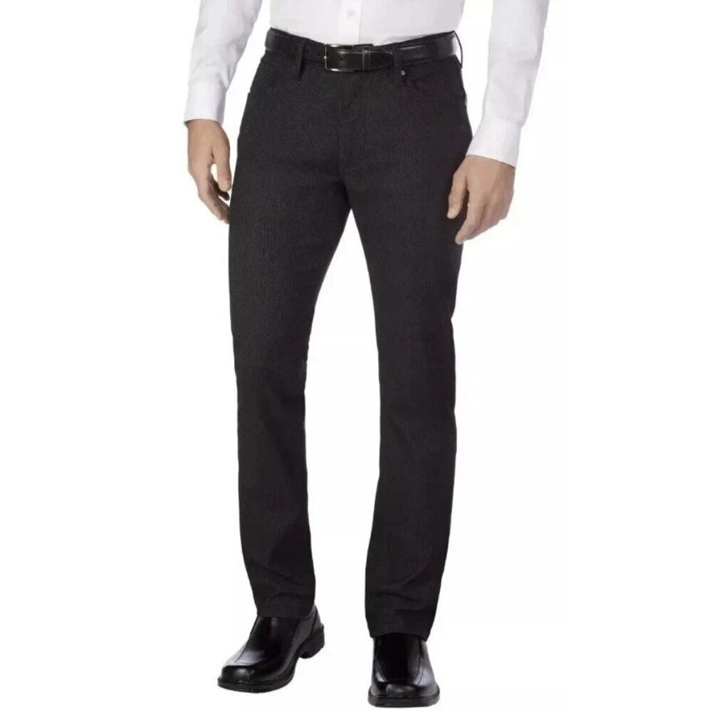 NEW Urban Star Men's 32x32 Stretch Relaxed Fit Straight Leg Pants Black